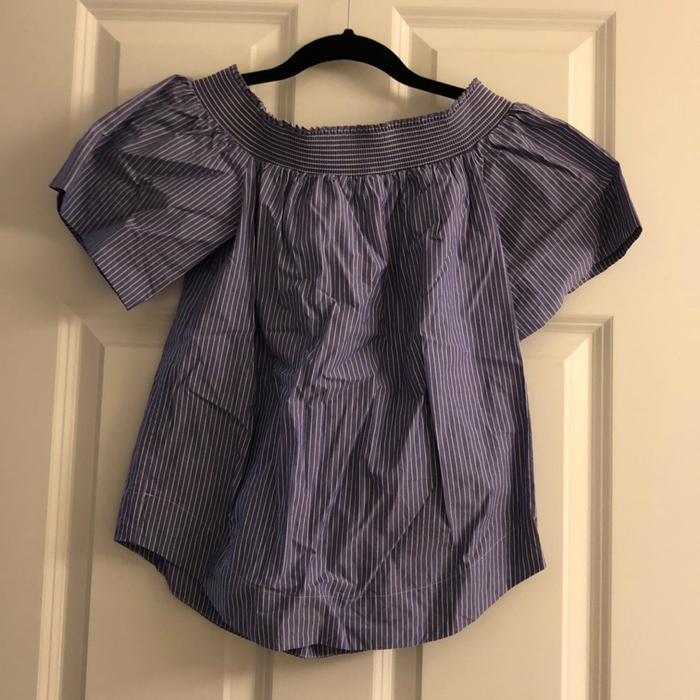 J. Crew off the shoulder smock top